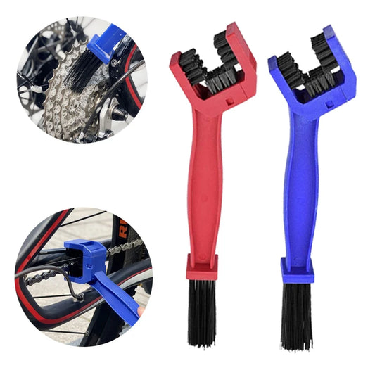 Motorcycle & Bicycle Chain Cleaning Brush | Plastic Gear & Sprocket Scrubber Tool | Easy Maintenance Kit for Bike Care