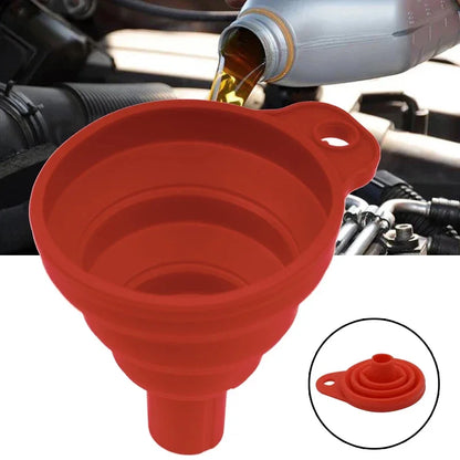 Long-Reach Anti-Splash Funnel | Plastic Oil & Gas Filling Tool for Cars & Trucks | Easy Engine Refueling