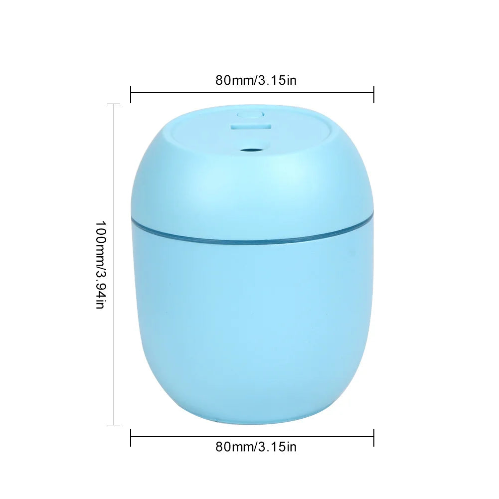 USB Mini Humidifier & Essential Oil Diffuser | 7-Color LED Mood Light for Home, Car, Office | Ultrasonic Quiet Mist