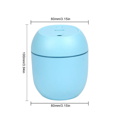 USB Mini Humidifier & Essential Oil Diffuser | 7-Color LED Mood Light for Home, Car, Office | Ultrasonic Quiet Mist