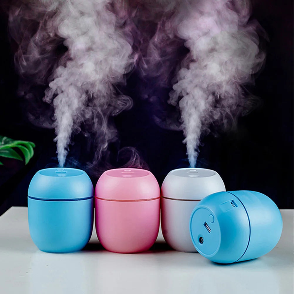 USB Mini Humidifier & Essential Oil Diffuser | 7-Color LED Mood Light for Home, Car, Office | Ultrasonic Quiet Mist