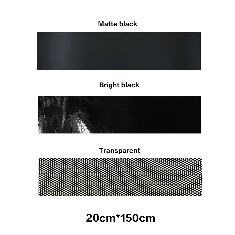 Automotive Sunshade Window Film | 3D Perforated Vinyl for Front Windshield & Rear Glass | Decorative UV Cut-Off Sticker