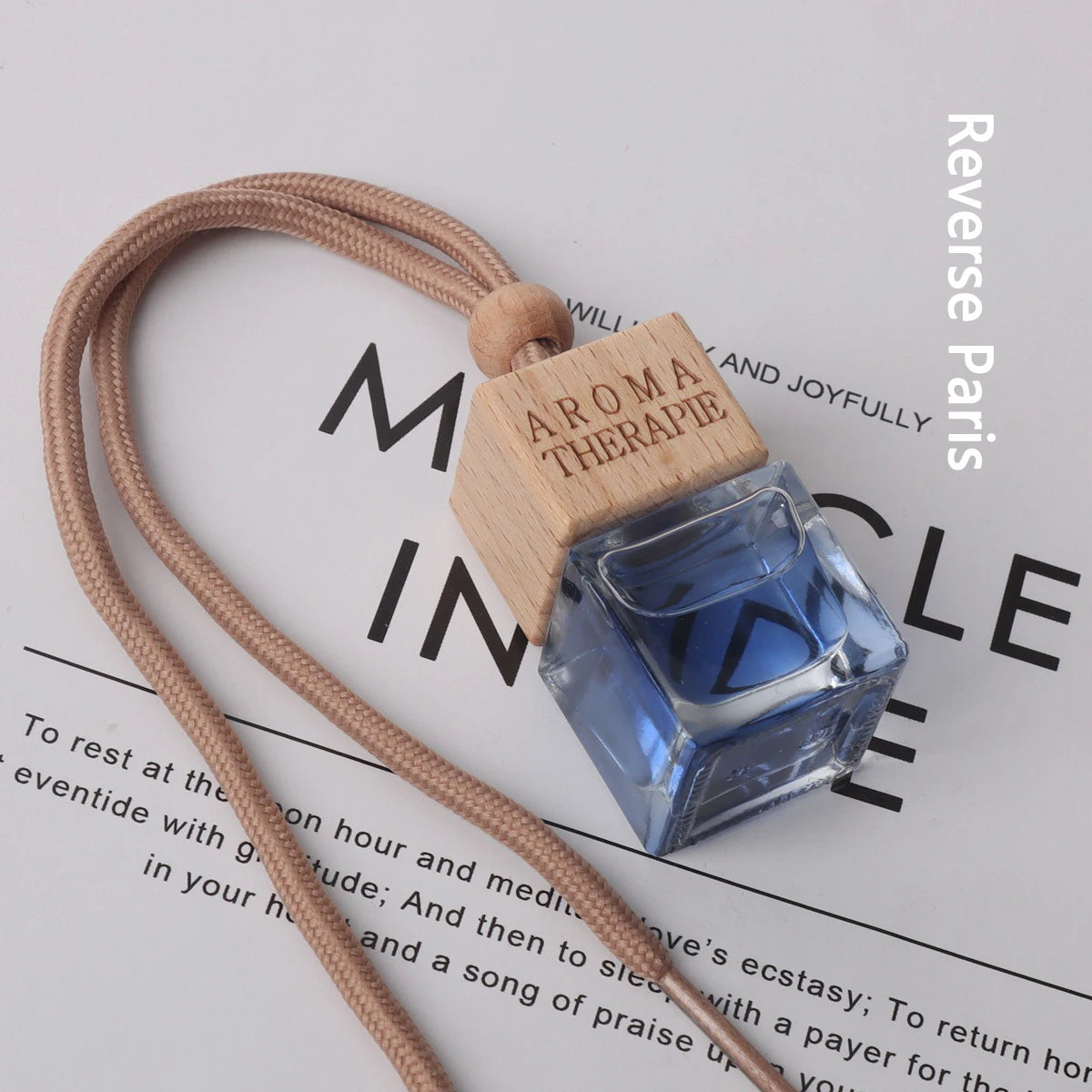 Fragrance Mirror Pendant for Car | Long-Lasting Smoke Odor Eliminator & Decorative Hanging Accessory