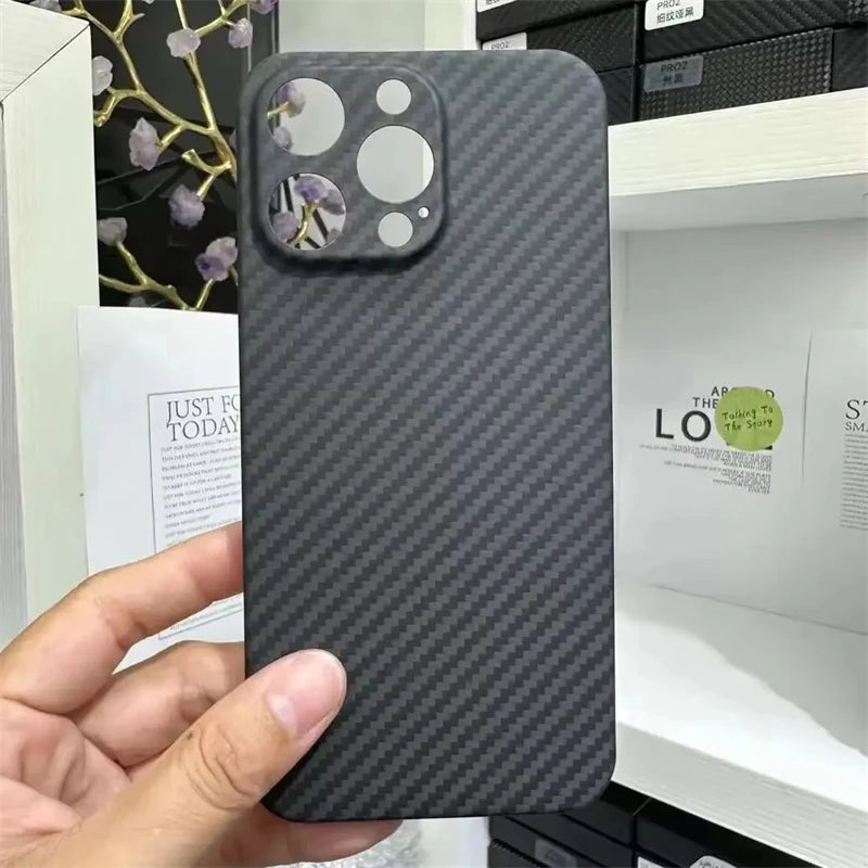600D Aramid Carbon Fiber Magsafe Phone Case For iPhone 15 16 Pro Max Magnetic Wireless Charging Lens Protection Shockproof Cover