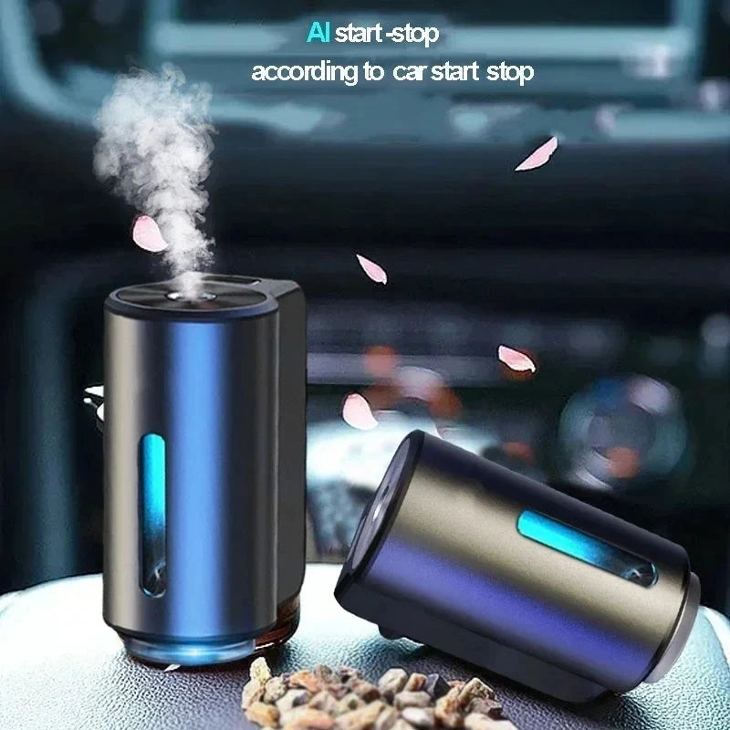 Electric Car Air Freshener & Aroma Diffuser | Essential Oil Vent Clip with Mist Humidifier | Auto Aromatherapy