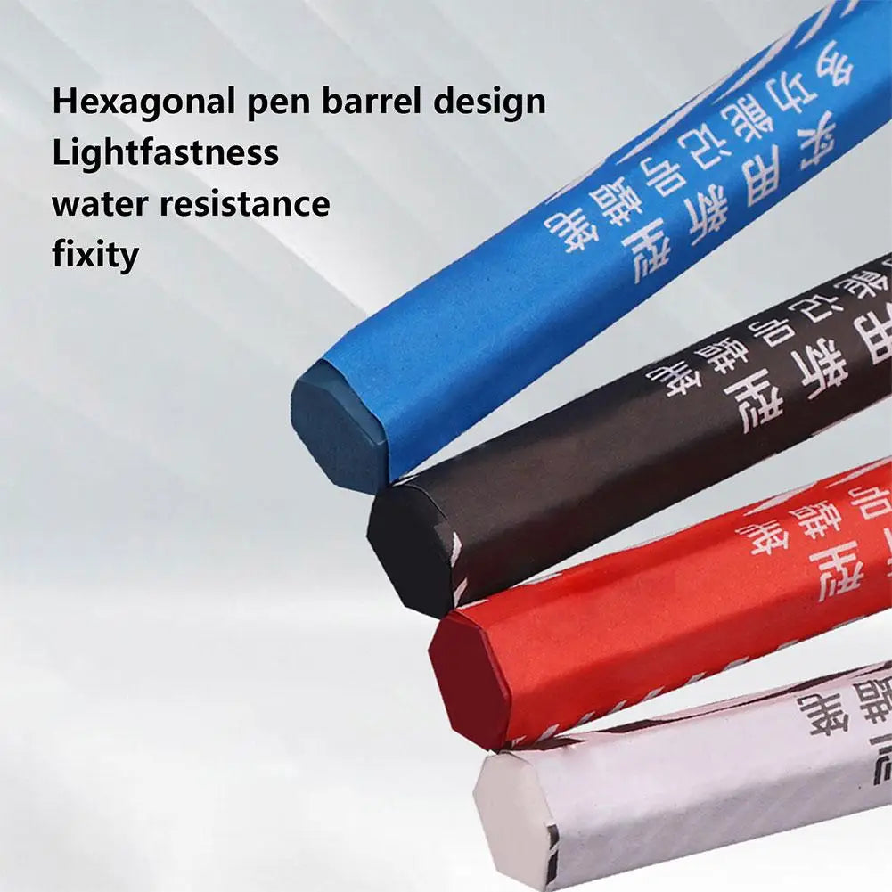 Waterproof Tire Crayon Marker - Portable, Fade-Resistant Paint Pen for Car Tire Tread, Stones, Tiles, and Vehicle Care