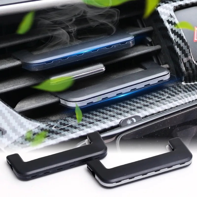 Hidden Air Vent Aromatherapy Clip | Solid Scent Strips & Tablets for Cars | Wind Direction Paddle Diffuser