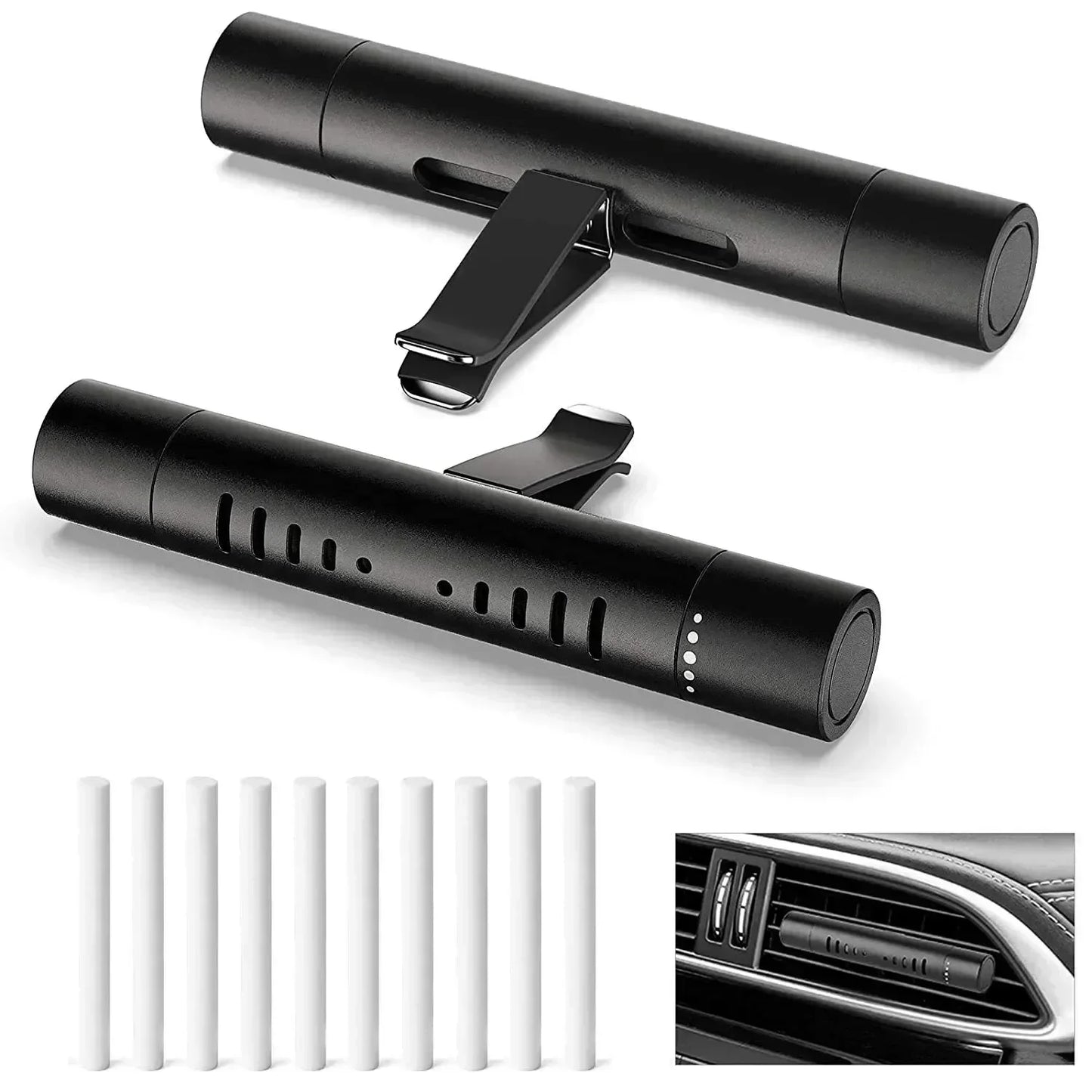 Car Vent Air Freshener Clip | Eliminates Odors with Long-Lasting Natural Scents | Auto Aroma Accessory