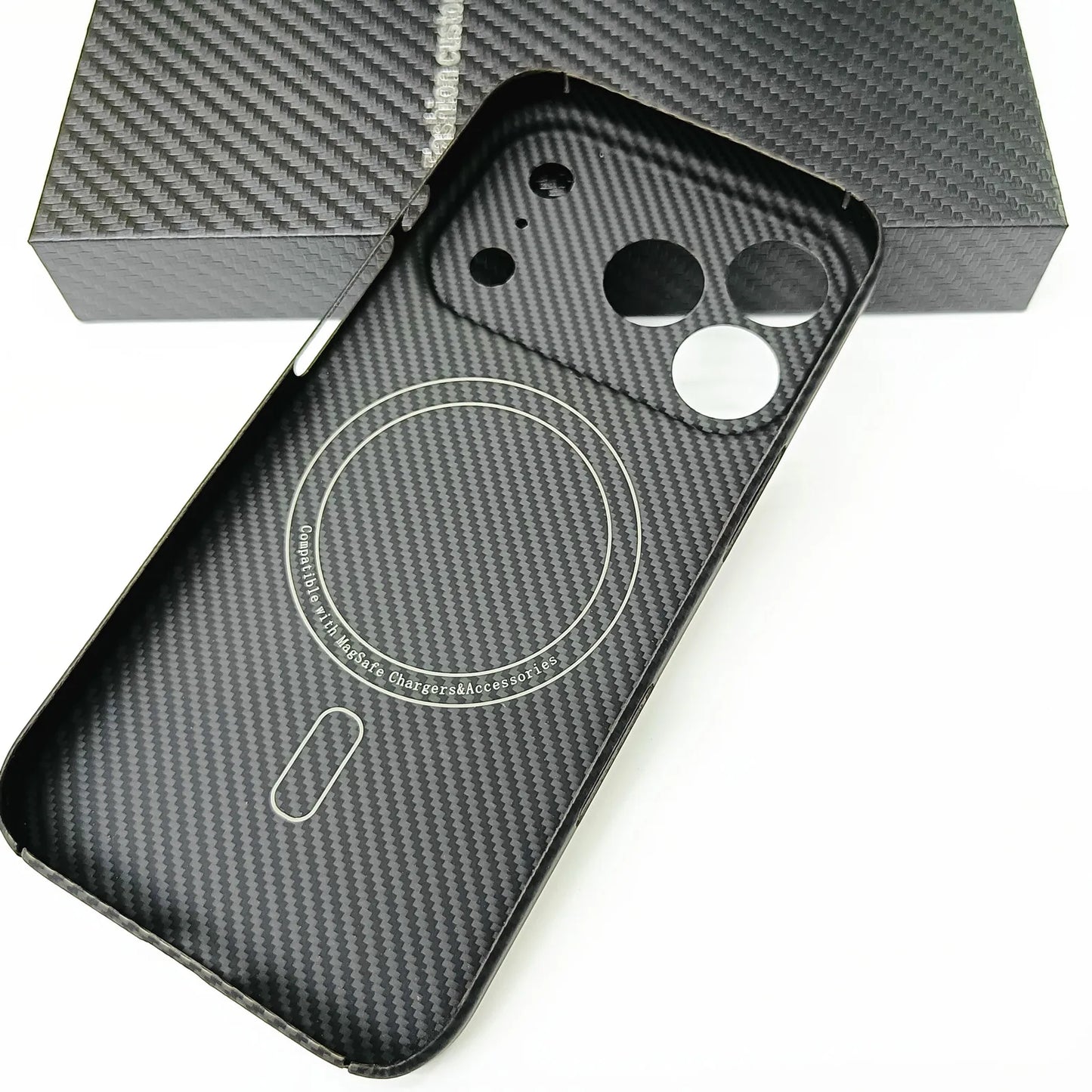 Asdipsa Genuine Aramid Carbon Fiber Magsafe Case For iPhone 17 Pro Max 17Pro Matte Fine Camera Hole Thin Hard Armor Cover
