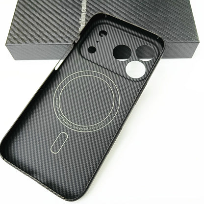 Asdipsa Genuine Aramid Carbon Fiber Magsafe Case For iPhone 17 Pro Max 17Pro Matte Fine Camera Hole Thin Hard Armor Cover
