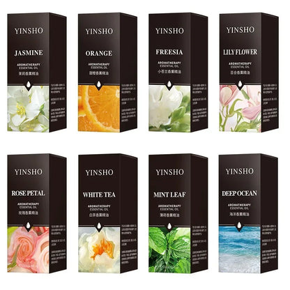 17-in-1 Aromatherapy Oil Collection | 10ml Bottles for Home Diffuser, Car Freshener & Humidifier | Lavender, Rose & More