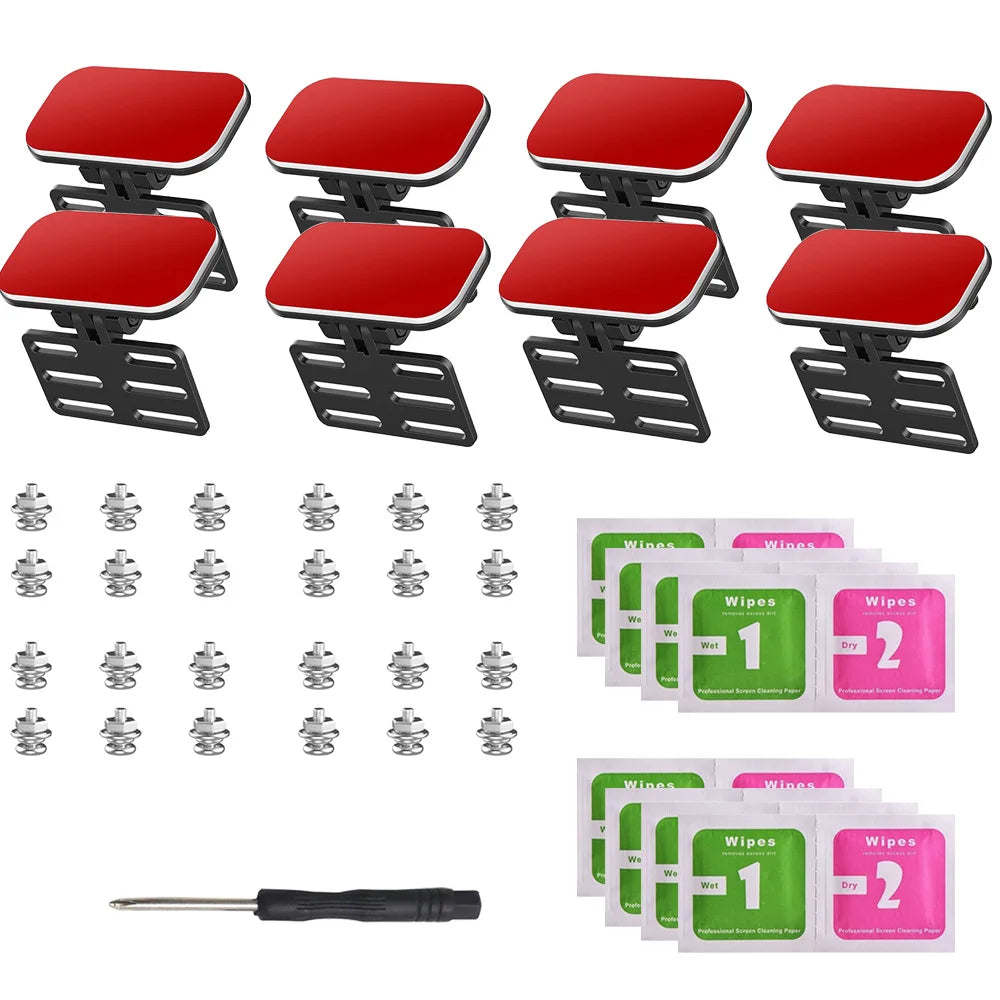 Universal Rear Camera Mounting Bracket | 8/4/2-Pack for Backup, Dash, Mirror Cam | Adjustable Holder for Car & Truck