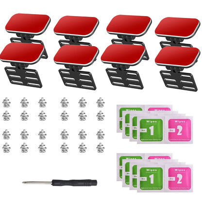 Universal Rear Camera Mounting Bracket | 8/4/2-Pack for Backup, Dash, Mirror Cam | Adjustable Holder for Car & Truck