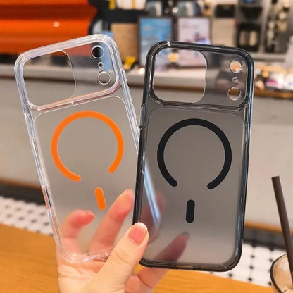 Matte Translucent Original Magsafe Case For iPhone 17 Pro Air 17Pro Max Active Camera Button Magnetic Wireless Charge Hard Cover