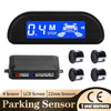 Hippcron 4-Sensor Parking Aid Kit | 3" LCD Display with Backlight | Universal Buzzer & Visual Alerts for Car Reverse Safety