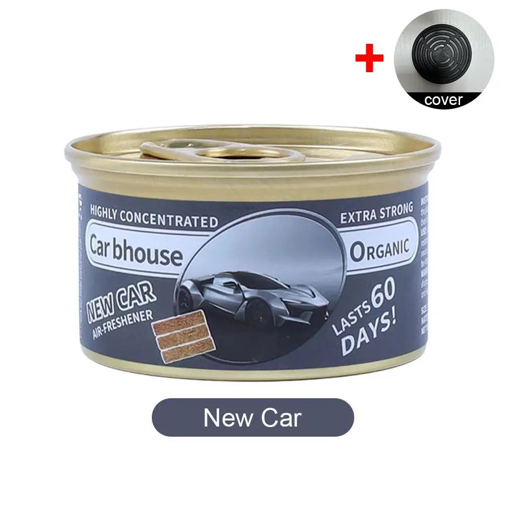 Wood & Coffee Scented Car Air Freshener | Long-Lasting Canned Perfume Block | Auto Aromatherapy & Deodorizer