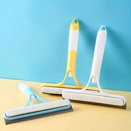 All-in-One Glass Cleaner with Spray Bottle | 3-in-1 Squeegee & Microfiber Tool for Windows & Mirrors | Household Pro Kit