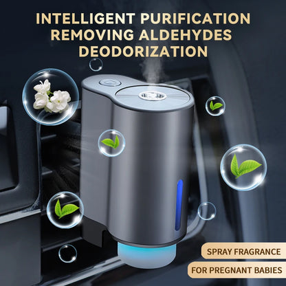 Smart Car Humidifier & Essential Oil Diffuser | 3-Level Adjustable Aromatherapy Freshener | Auto Fragrance System