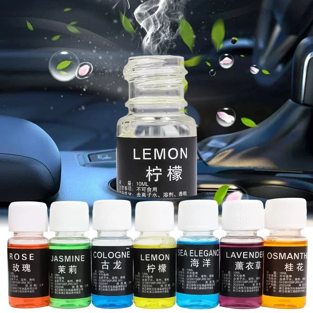 10ml Essential Oil Refill for Car Vent Clips | Aroma Perfume Replenisher for Air Conditioning & Humidifiers