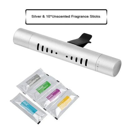 Car Vent Air Freshener Clip | Eliminates Odors with Long-Lasting Natural Scents | Auto Aroma Accessory
