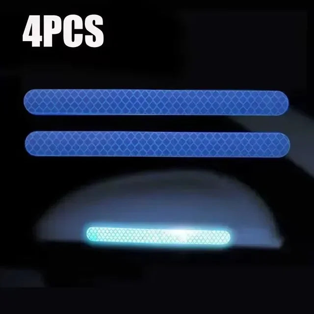 Universal Side Mirror Reflector Strips | Anti-Collision Warning Reflective Tape for Cars | Enhanced Night Visibility