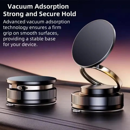 Ultra-Stable Magnetic Phone Holder | Mechanical Suction Cup & 360° Swivel for Cars | Universal Navigation Bracket