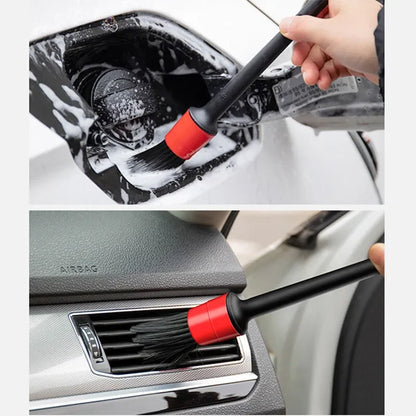 5-Piece Car Detailing Brush Set | Interior & Wheel Cleaning Tools for Dashboard, Vents, Tires | Complete Auto Care Kit