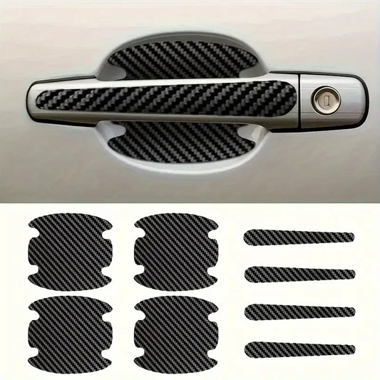 8-Piece Car Door Handle Protection Kit | Scratch-Proof Door Bowl & Cup Guard Film | Invisible Paint Protection Stickers