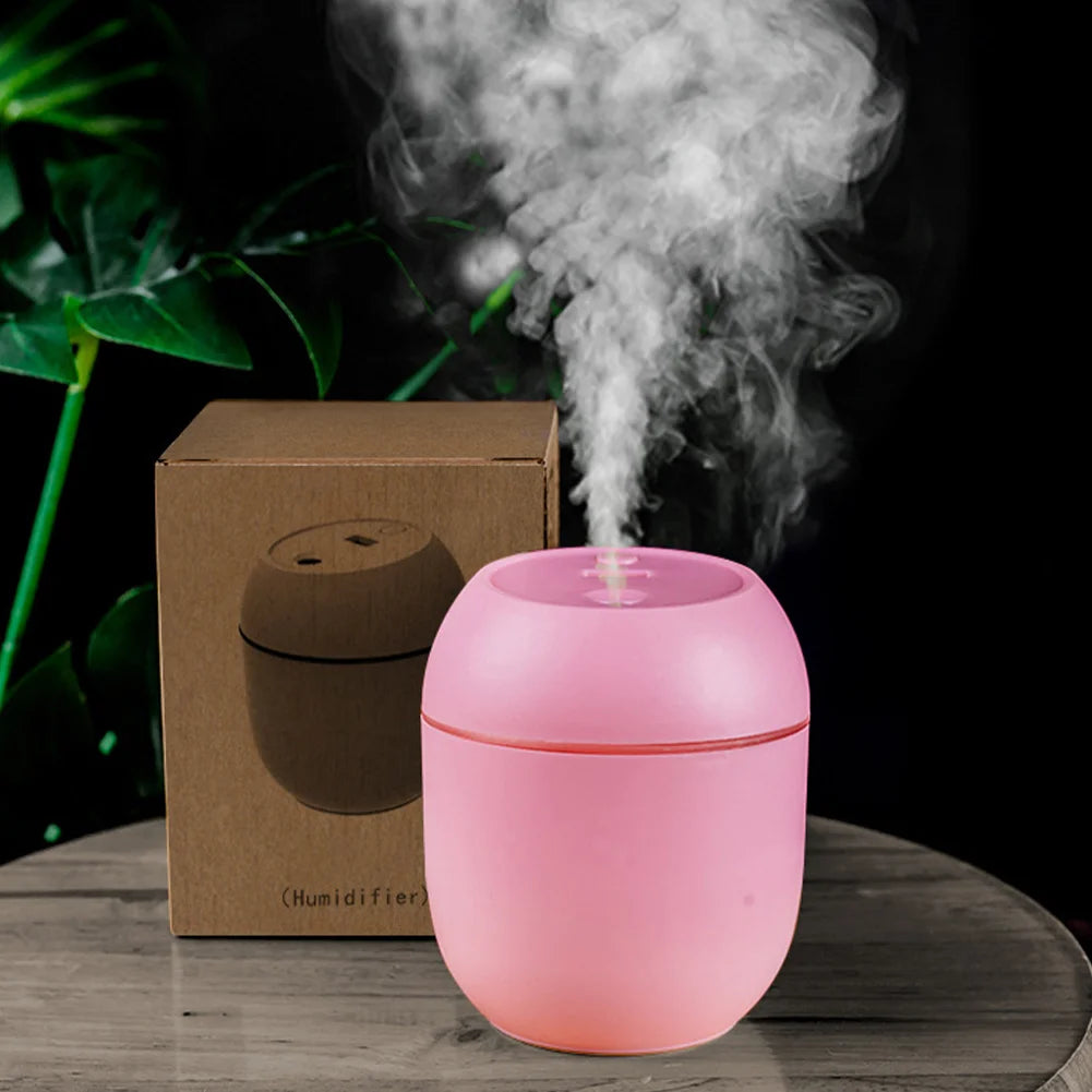 USB Mini Humidifier & Essential Oil Diffuser | 7-Color LED Mood Light for Home, Car, Office | Ultrasonic Quiet Mist
