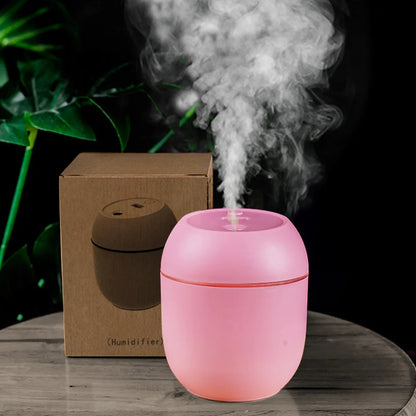 USB Mini Humidifier & Essential Oil Diffuser | 7-Color LED Mood Light for Home, Car, Office | Ultrasonic Quiet Mist