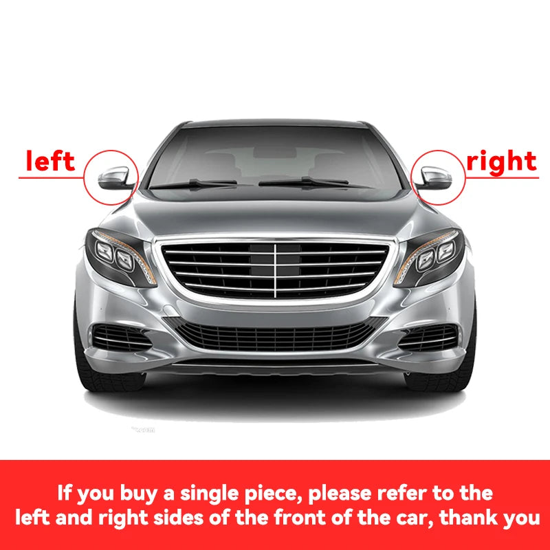 1-Pair Glossy Rearview Mirror Cover Caps | Replacement Housing for Mazda 3 / Axela (2014-2019) | Exterior Styling Upgrade