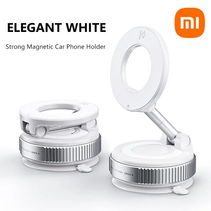 NEW Xiaomi Vacuum Suction Phone Holder | Powerful Magnet & 360° Swivel for Cars | Dashboard & Windshield Mount