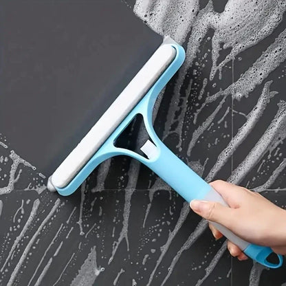 All-in-One Glass Cleaner with Spray Bottle | 3-in-1 Squeegee & Microfiber Tool for Windows & Mirrors | Household Pro Kit