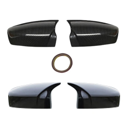 1-Pair Glossy Rearview Mirror Cover Caps | Replacement Housing for Mazda 3 / Axela (2014-2019) | Exterior Styling Upgrade